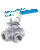 Valtec_V-3WAY_Multiport Ball Valve with Mounting Pad