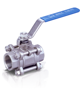 3PC THREADED / SOCKET / BUTT WELD END BALL VALVE