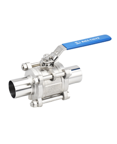 3-PC HIGH PURITY BALL VALVE-LONG BUTT WELD END