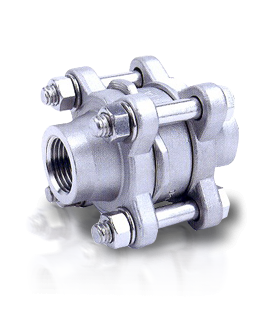 3-PC WAFER DISC CHECK VALVE, PN40