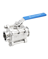 3-PC HIGH PURITY BALL VALVE-CLAMP END