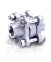 3-PC WAFER DISC CHECK VALVE, PN40